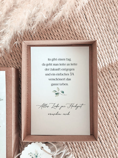 geschenkschachtel geschenkbox geldgeschenk verpackung hochzeit & zeichen eukalyptus